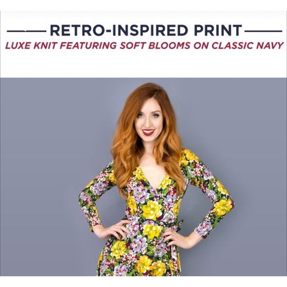 Retro Wrap Dress- Victory Floral - Picture 8 of 16